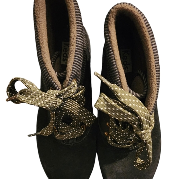 Keds Women's Black Lace-up Boots  - Sz. 9 - Picture 3 of 12